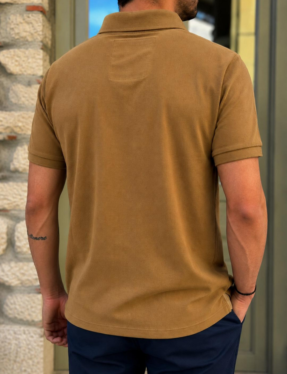 Ανδρική Polo κοντομάνικη μπλούζα πικέ.