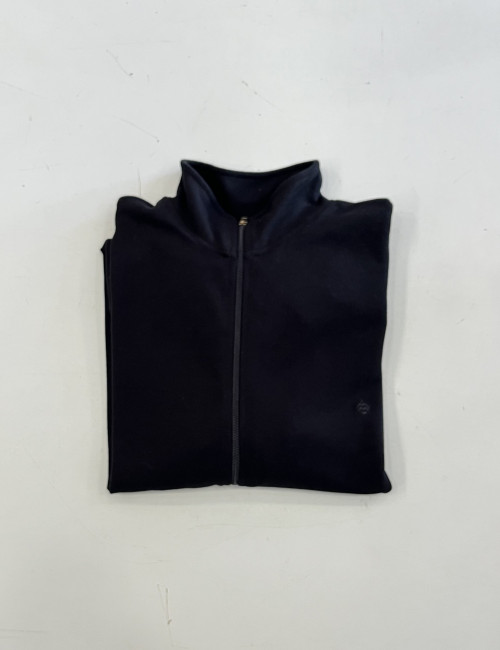 Origin ανδρική Plus Size μαύρη ζακέτα με ριπ ύφασμα 251068M