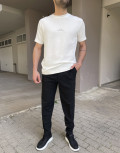 Ανδρικό υφασμάτινο παντελόνι με πιέτα.