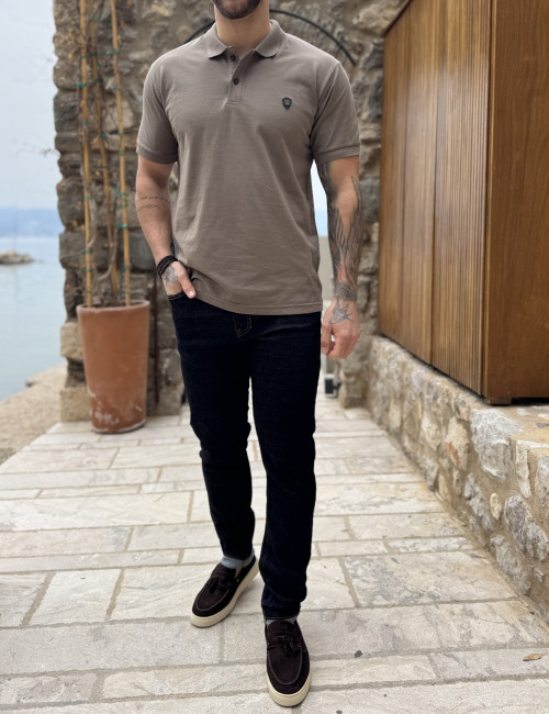 Everbest ανδρική πούρο πικέ Polo μπλούζα Plus Size 262839P