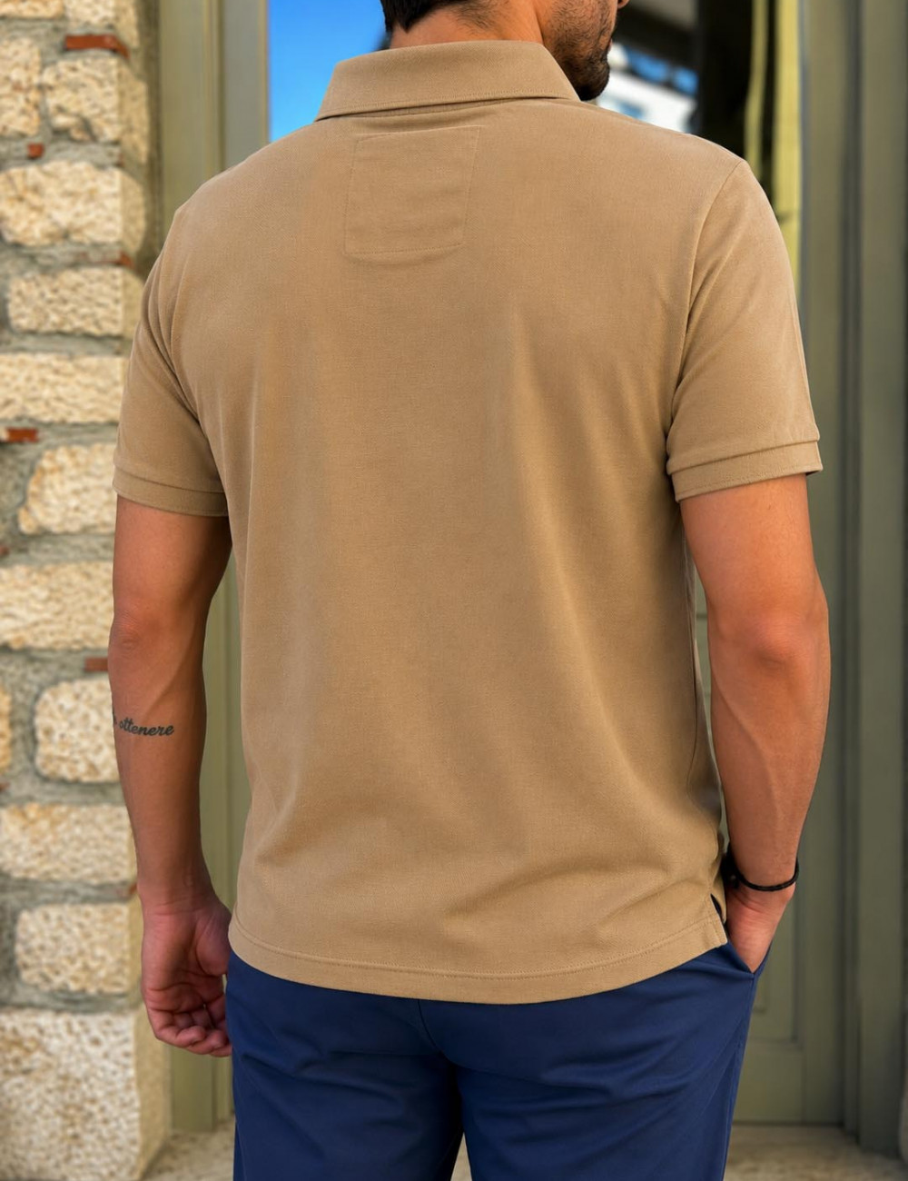 Ανδρική Polo κοντομάνικη μπλούζα πικέ.
